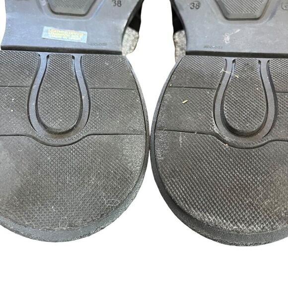 Sesto Meucci Womens Black Gray Lace Up Sneakers Athletic Leather Shoes sz 38 7.5 - Picture 14 of 16